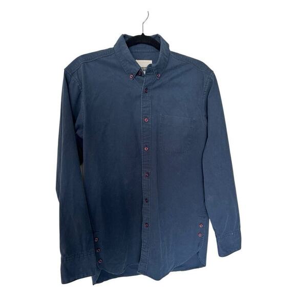 Kith Button Down Blue Utility Shirt Cotton Navy Size M - Picture 6 of 10